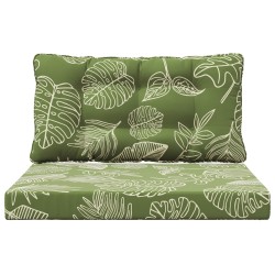 Coussin de canapé d'extérieur 2 pcs Modèle feuille Polyester 532602532602