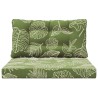 Coussin de canapé d'extérieur 2 pcs Modèle feuille Polyester 532602532602