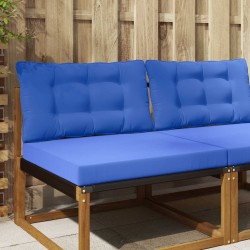 Coussin de canapé d'extérieur 2 pcs Turquoise Polyester 532605532605