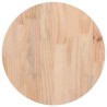 Dessus de table rond blanc Ø30x3 cm bois de pin massif 532606532606