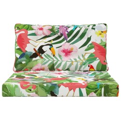 Coussin de canapé d'extérieur 2 pcs coloré Polyester 532612532612