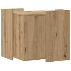 Meuble de bac à litière pour chat chêne artisanal 53x53x51 cm 532617532617