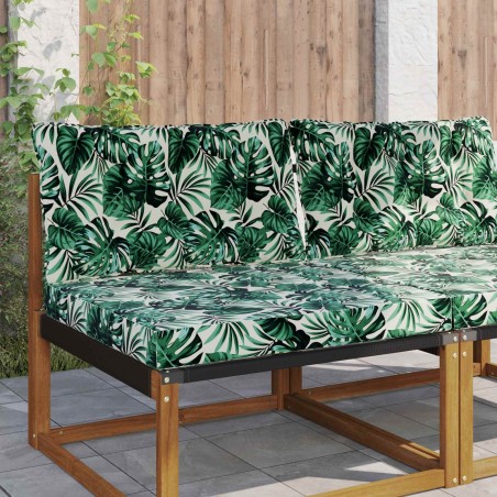 Coussin de canapé d'extérieur 2 pcs Motif feuille Polyester 532620532620