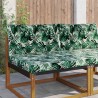 Coussin de canapé d'extérieur 2 pcs Motif feuille Polyester 532620532620