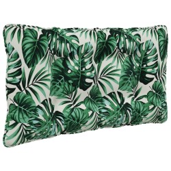 Coussin de canapé d'extérieur 2 pcs Motif feuille Polyester 532620532620