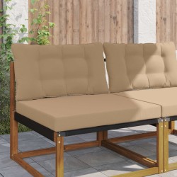 Coussin de canapé d'extérieur 2 pcs Taupe Polyester 532624532624