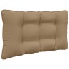 Coussin de canapé d'extérieur 2 pcs Taupe Polyester 532624532624