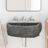 Lavabo mural Gris 45 x 35 x 15 cm Pierre de rivière 532626532626