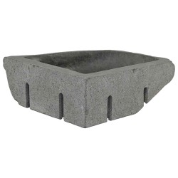 Lavabo Gris (30-37) x (30-37) x 12 cm Pierre de Rivière 532628532628