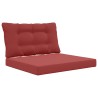 Coussin de canapé d'extérieur 2 pcs Bordeaux Polyester 532633532633