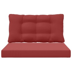 Coussin de canapé d'extérieur 2 pcs Bordeaux Polyester 532633532633