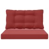 Coussin de canapé d'extérieur 2 pcs Bordeaux Polyester 532633532633