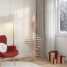 Arbre de Noël en bois pour décoration 180 cm bois massif de pin 532635532635