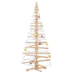Arbre de Noël en bois pour décoration 180 cm bois massif de pin 532635532635