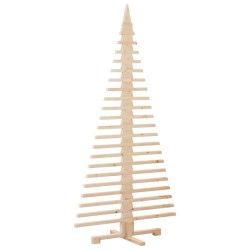 Arbre de Noël en bois pour décoration 180 cm bois massif de pin 532635532635
