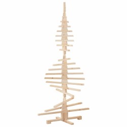 Arbre de Noël en bois pour décoration 180 cm bois massif de pin 532635532635