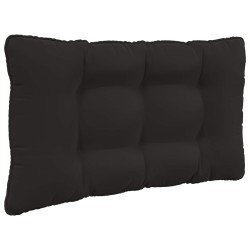 Coussin de canapé d'extérieur 2 pcs Noir Polyester 532636532636