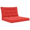 Coussin de canapé d'extérieur 2 pcs Rouge Polyester 532637532637