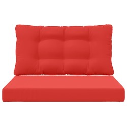 Coussin de canapé d'extérieur 2 pcs Rouge Polyester 532637532637