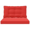 Coussin de canapé d'extérieur 2 pcs Rouge Polyester 532637532637
