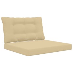 Coussin de canapé d'extérieur 2 pcs Beige Polyester 532638532638