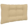 Coussin de canapé d'extérieur 2 pcs Beige Polyester 532638532638