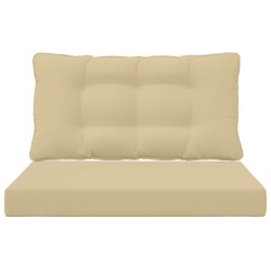 Coussin de canapé d'extérieur 2 pcs Beige Polyester 532638532638