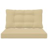 Coussin de canapé d'extérieur 2 pcs Beige Polyester 532638532638