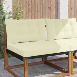 Coussin de canapé d'extérieur 2 pcs Crème Polyester 532639532639