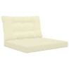 Coussin de canapé d'extérieur 2 pcs Crème Polyester 532639532639