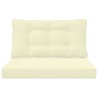 Coussin de canapé d'extérieur 2 pcs Crème Polyester 532639532639