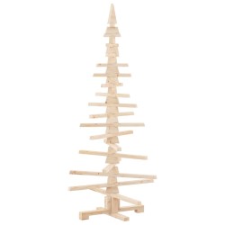 Sapin de Noël en bois pour décoration 150 cm Bois de pin massif 532640532640