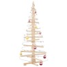 Sapin de Noël en bois pour décoration 150 cm Bois de pin massif 532640532640