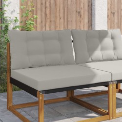 Coussin de canapé d'extérieur 2 pcs Gris Polyester 532641532641