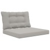 Coussin de canapé d'extérieur 2 pcs Gris Polyester 532641532641