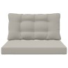 Coussin de canapé d'extérieur 2 pcs Gris Polyester 532641532641