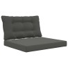 Coussin de canapé d'extérieur 2 pcs Anthracite Polyester 532643532643