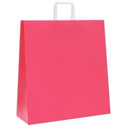 Sacs en papier 50 pcs avec poignées rose 45x17x48 cm 532653532653