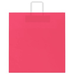 Sacs en papier 50 pcs avec poignées rose 45x17x48 cm 532653532653