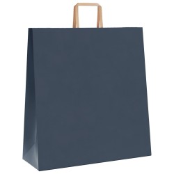 Sacs en papier 250 pcs avec poignées bleu 45x17x48 cm 532655532655