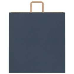 Sacs en papier 250 pcs avec poignées bleu 45x17x48 cm 532655532655
