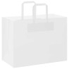 Sacs en papier 250 pcs avec poignées blanc 32x17x25 cm 532658532658
