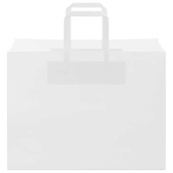 Sacs en papier 250 pcs avec poignées blanc 32x17x25 cm 532658532658