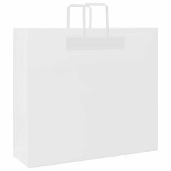 Sacs en papier 250 pcs avec poignées blanc 54x15x49 cm 532663532663