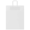 Sacs en papier 250 pcs avec poignées blanc 32x12x42 cm 532664532664
