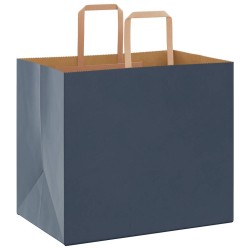 Sacs en papier 250 pcs avec poignées bleu 32x22x28 cm 532670532670