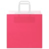 Sacs en papier 250 pcs avec poignées rose 26x17x25 cm 532673532673