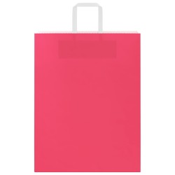 Sacs en papier 250 pcs avec poignées rose 32x12x42 cm 532674532674