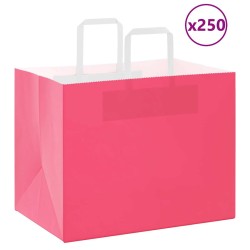 Sacs en papier 250 pcs avec poignées rose 32x22x24 cm 532677532677