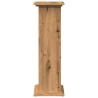 Piédestal avec rangement chêne artisanal bois d'ingénierie 532678532678